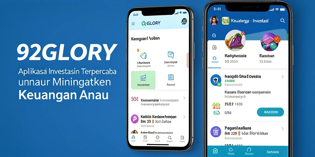 Tampilan antarmuka 92GLORY yang intuitif untuk investasi.