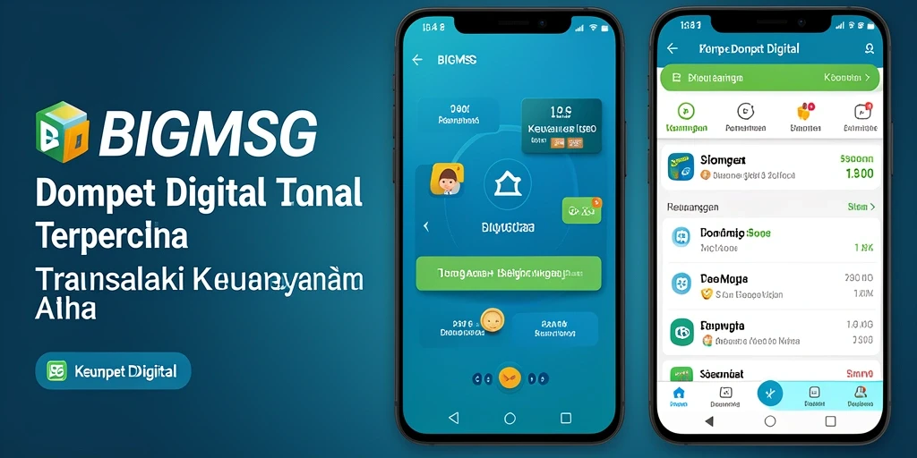 Tampilan antarmuka pengguna BIGMSG yang modern dan fungsional.