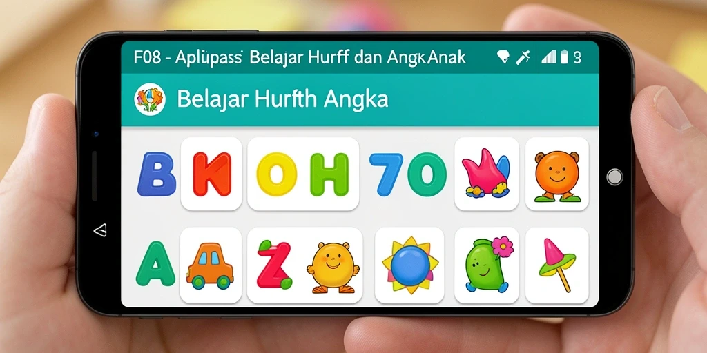 Antarmuka F08 yang interaktif dan edukatif.