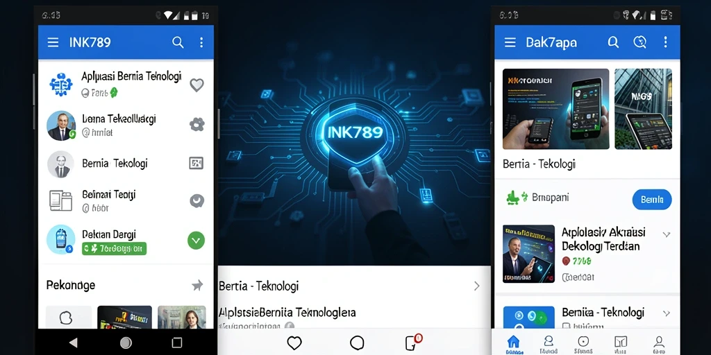 Tampilan antarmuka pengguna dari aplikasi INK789 yang menarik dan informatif.