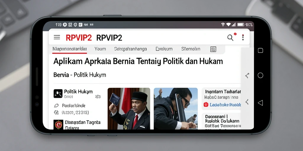 Tampilan antarmuka aplikasi RPVIP2 yang sederhana dan informatif.