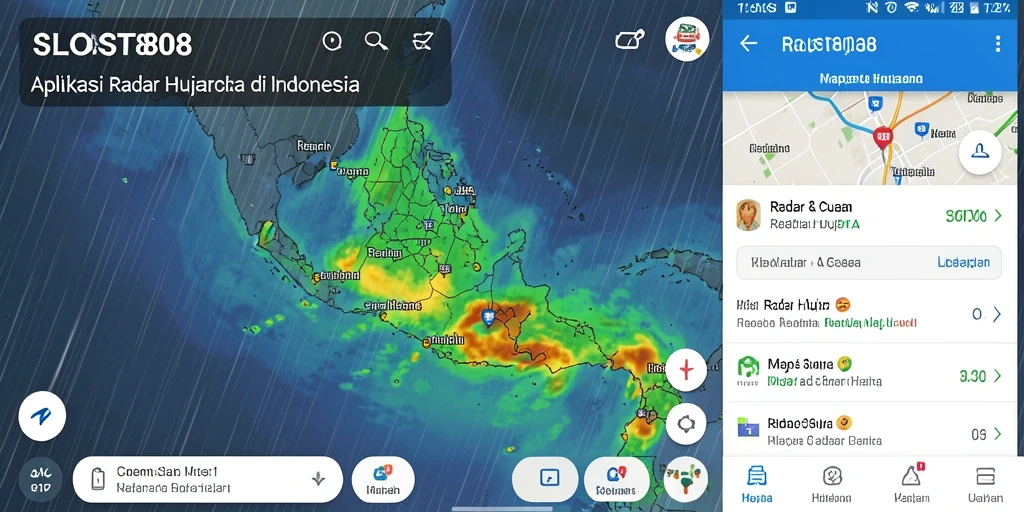Antarmuka user-friendly aplikasi Radar Hujan SLOST8808.