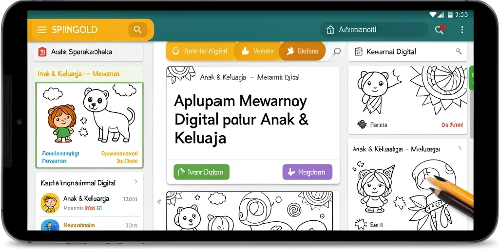 Antarmuka SPINGOLD yang menarik dengan berbagai pilihan warna.
