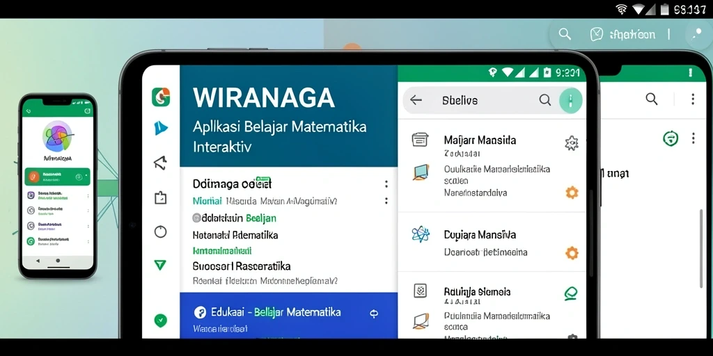 Antarmuka WIRANAGA yang menarik untuk Belajar Matematika.